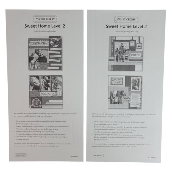 Close to My Heart Reflections Stickease X7116C Sweet Home Family Memories NEW - Picture 4 of 4